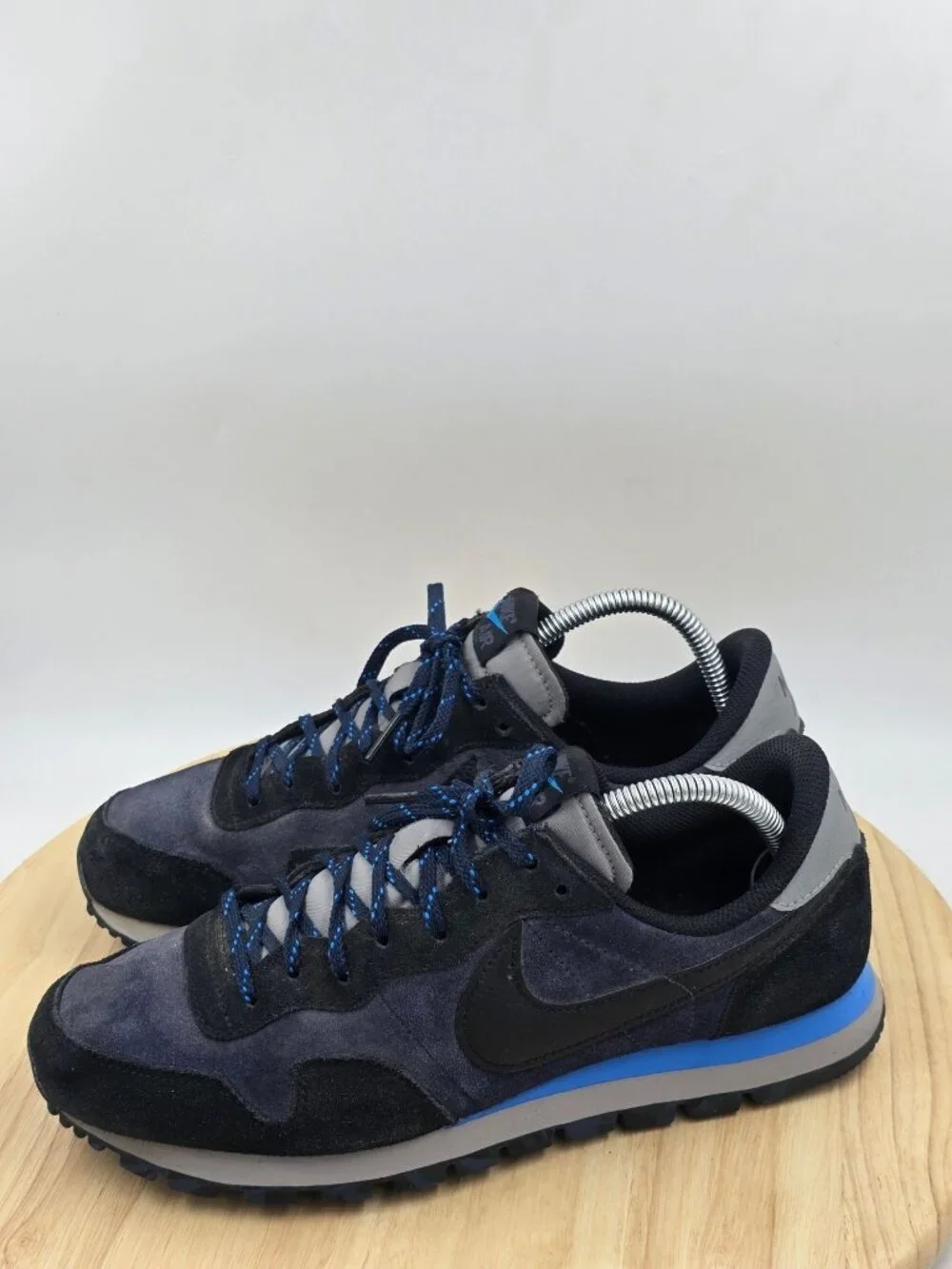 Nike Air Pegasus 83 Shoes Sneakers DX3738-400 Premium Black Navy Blue Men's 8.5